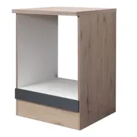Kuchyňská skříňka pro vestavnou troubu Tiago, dub san remo/šedá, 60 cm