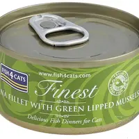 FISH4CATS Konzerva pro kočky Finest tuňák s mušlemi 70 g