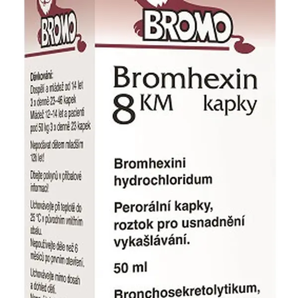 BROMHEXIN 8 KM kapky /8 mg/ml 50 ml