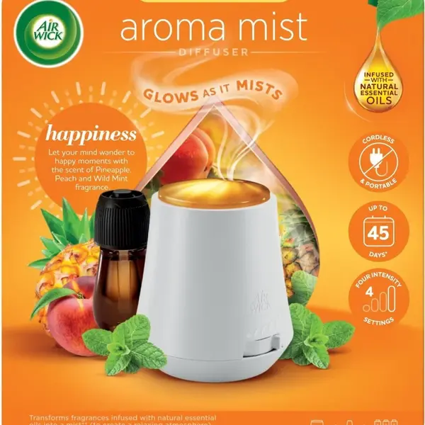 AIRWICK Aroma vaporizér bílý s náplní Štěstí 20 ml