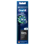ORAL-B Pro Cross Action Black Kartáčkové hlavy 4 ks