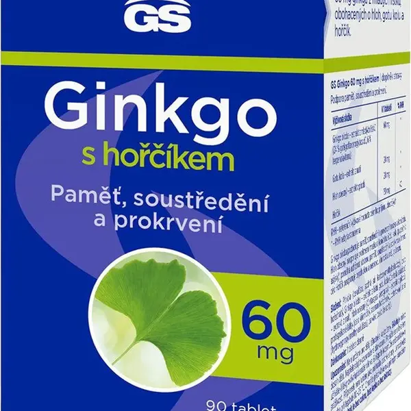 GS Ginkgo 60mg s hořčíkem 90 tablet