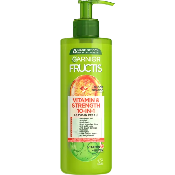 GARNIER Fructis Vitamin & Strength Posilující bezoplachová péče 10v1, 400 ml