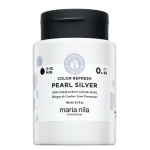 Maria Nila Colour Refresh vyživující maska bez barevných pigmentů pro platinově blond a šedivé vlasy Pearl Silver 100 ml