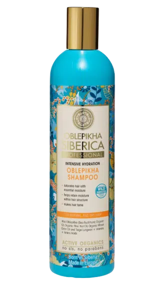 NATURA SIBERICA Rakytníkový šampon pro normální a suché vlasy intenzivní hydratace 400 ml