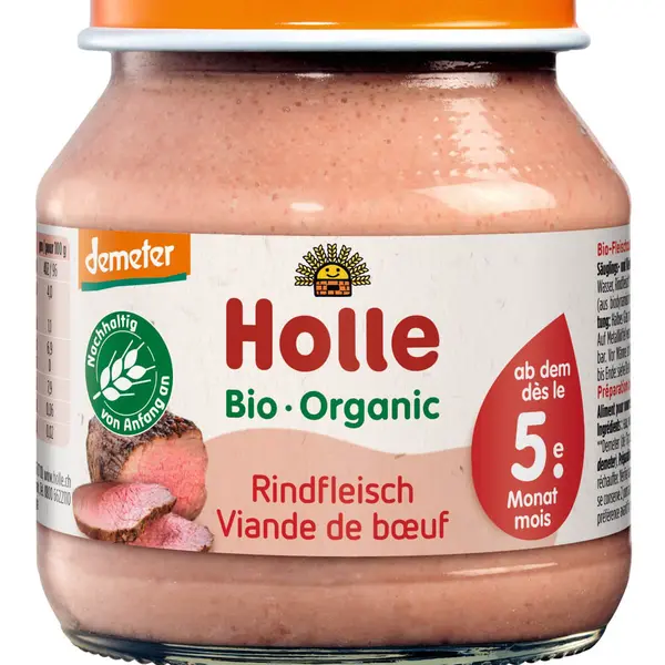 HOLLE Bio dětská přesnídávka Hovězí maso 125 g