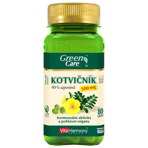 VITAHARMONY Kotvičník 500 mg 90% saponinů 80 kapslí