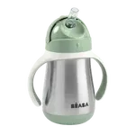 BEABA Hrnek termoizolační s brčkem nerez Sage Green 250 ml