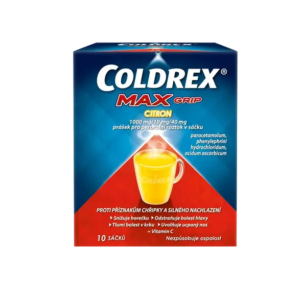COLDREX MAXGrip Citron horký nápoj 10 sáčků