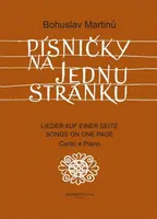 Písničky na jednu stránku - Bohuslav Martinů
