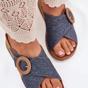 Dámské Pantofle Na Klínu S Dekorativní Přezkou Inblu