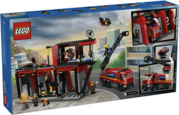 Hasičská stanice s hasičským vozem - Lego City