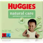 Huggies Natural Care čisticí ubrousky 3x56 ks