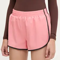 Tréninkové šortky P.E Nation Haven dámské, oranžová barva, high waist, 243S252