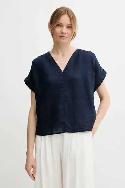 Lněná halenka United Colors of Benetton