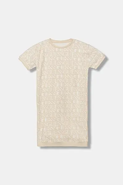 Dětské bavlněné šaty Guess