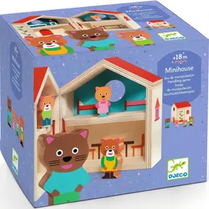 Dřevěný domeček pro kočičí rodinku