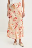Sukně Answear.LAB béžová barva, maxi, áčková