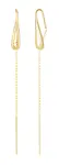 Soliter Půvabné zlaté dlouhé náušnice 231 001 00655