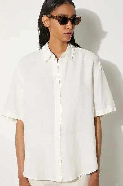 Lněná košile Samsoe Samsoe Salarika