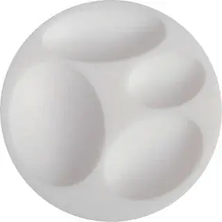 Cernit silikonová forma průměr 7cm oválné tvary