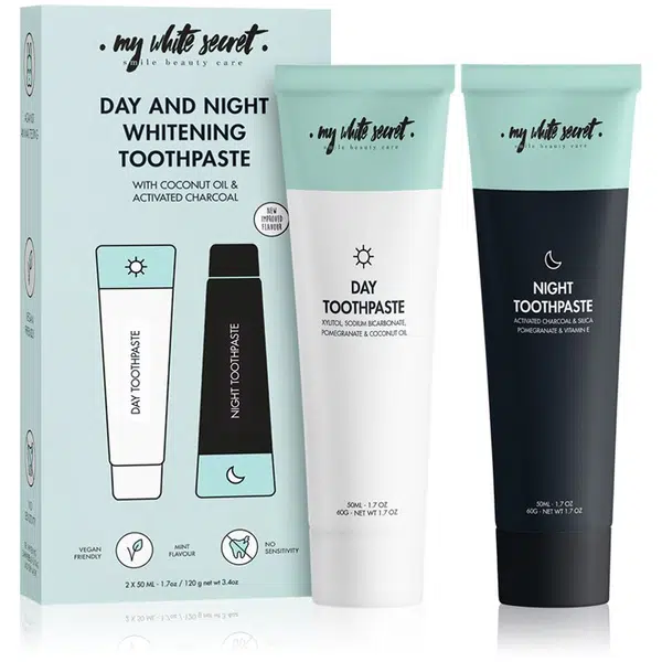 My White Secret Toothpaste Classic Mint sada zubní péče pro zářivě bílé zuby