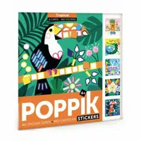 POPPIK Kreativní samolepkové karty V džungli