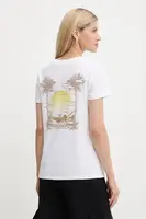 Bavlněné tričko Guess dámské, bílá barva, W5YI35 K9RM1