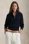 Bavlněný svetr Polo Ralph Lauren modrá barva, hřejivý, 211963467