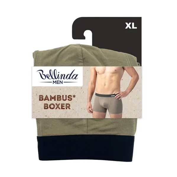 Bellinda Pánské bambusové boxerky vel. XL 1 ks khaki