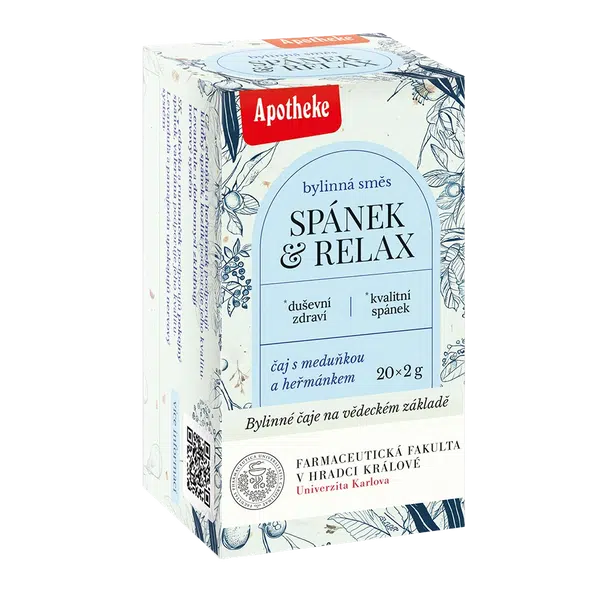 APOTHEKE Čaj Spánek a relax Farmaceutická fakulta 20 x 2 g