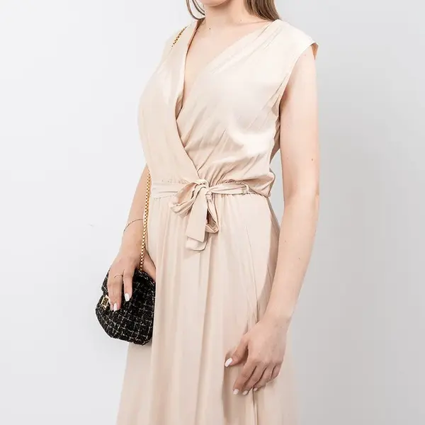 Resti Beige women's maxi dress - Clothing