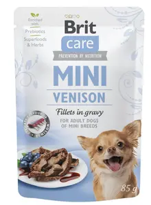Brit Care Dog kapsička Mini Venison fillets in gravy 85 g