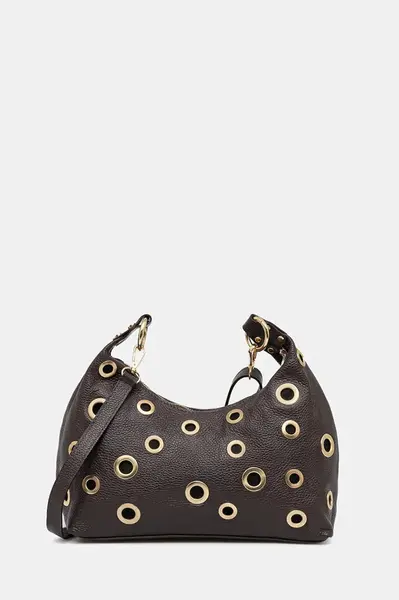 Kožená kabelka Answear.LAB hnědá barva