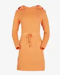 Resti Orange women's sweater dress with hood - Clothing