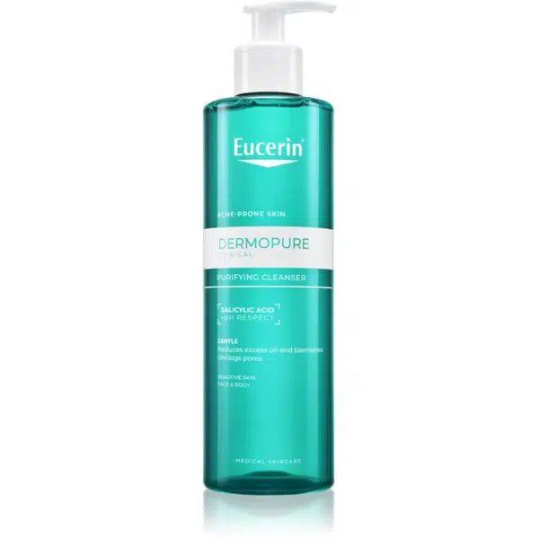 Eucerin DermoPure Clinical Purifying Cleanser hloubkově čisticí gel pro mastnou pleť se sklonem k akné 400 ml