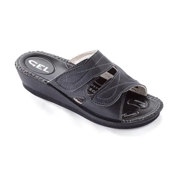 Dámské anatomické pantofle pro vbočený palec černé vel. 40