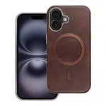 Zadní kryt GENTLEMAN MAG COVER Case compatible with MagSafe proApple iPhone 16e, hnědá