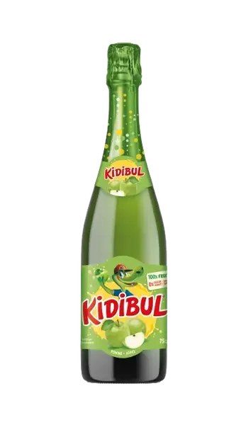 KIDIBUL Dětský šumivý nápoj - 100% Jablko 750 ml