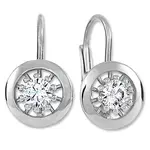 Soliter Pôvabné strieborné náušnice s kryštálmi 436 001 00531 04