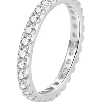 Beneto Nádherný strieborný prsteň so zirkónmi AGG369 62 mm