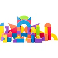 Plastica Penové kocky veľké v PVC taške 52 dielikov