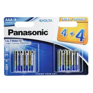 Baterie Panasonic Evolta AAA, 8ks