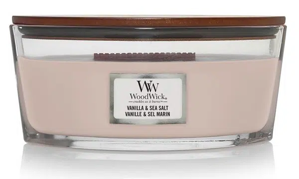 WoodWick Vonná sviečka loď Vanilla & Sea Salt 453,6 g