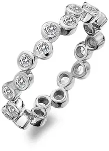 Hot Diamonds Luxusný strieborný prsteň s topazmi a diamantom Willow DR208 60 mm