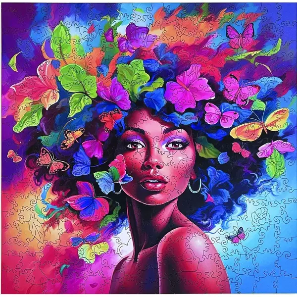 Epee Wooden puzzle Floral Latinčina A2