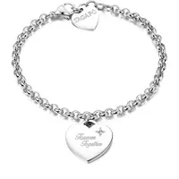 S'Agapõ Oceľový náramok Be My Always Forever Together SBM16
