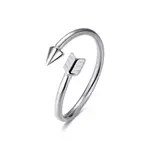 S'Agapõ Hravý otvorený prsteň z ocele Click SCK142