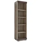 Regál P8 Lišta: Wenge, Barva dvířek: Šedá