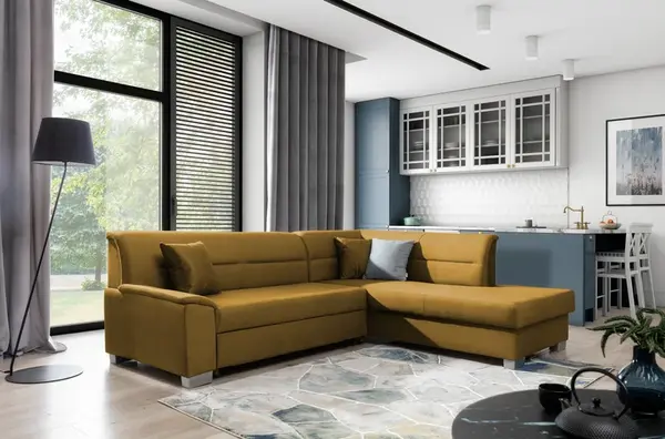 Sedací souprava Bergen Provedení: Pravá varianta, látka: Monolith 48